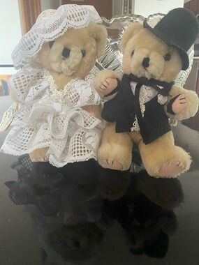 County Cozy’s Originals! Plush Bride and Groom Teddy Bears 🧸